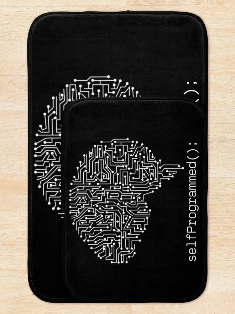 Thumbnail 5 of 6, Bath Mat, selfProgrammed() function designed and sold by ApparelFactory.