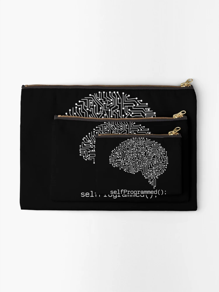 Thumbnail 2 of 4, Zipper Pouch, selfProgrammed() function designed and sold by ApparelFactory.