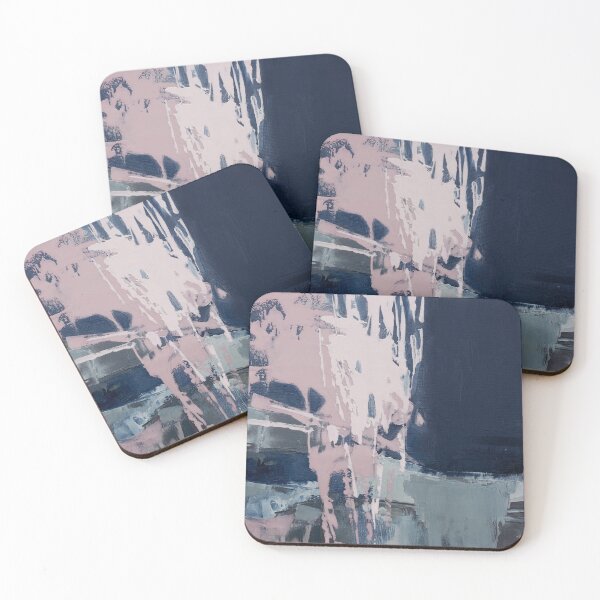 Item preview, pink navy square abstract designed and sold by ElaSzczepaniak.