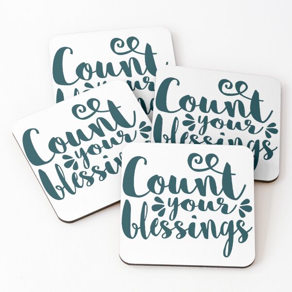 Item preview, Count Your Blessings, teal designed and sold by Amy Olsen.