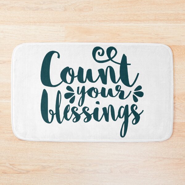 Item preview, Count Your Blessings, teal designed and sold by Amy Olsen.