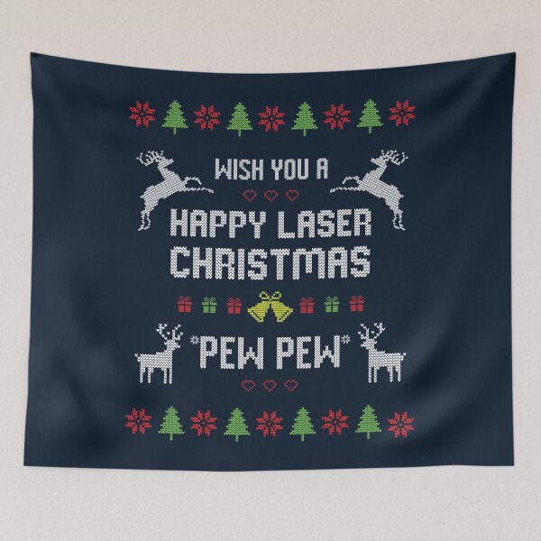Item preview, Happy Laser Christmas - Geek Xmas humor designed and sold by RAWWR.