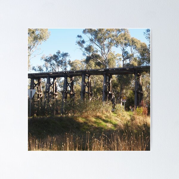 Item preview, Historic Bridge at Pyalong VIC designed and sold by Margaret Watkins.