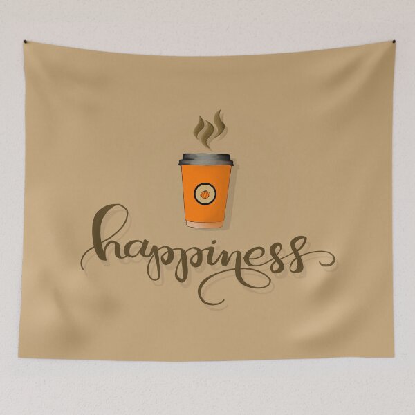 Item preview, Coffee is Happiness designed and sold by RaraWestArt.