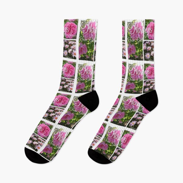 Item preview, Flowers Are Kisses From God Pink Flowers - Inspirational Quote designed and sold by Sarah  Rajkotwala.