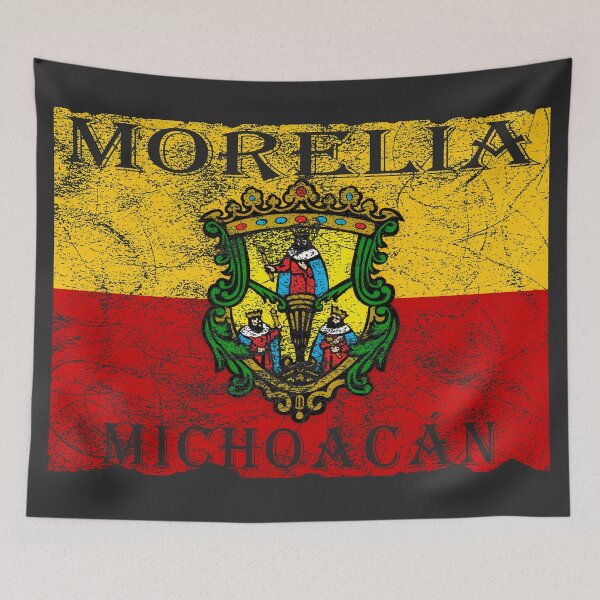 Item preview, Morelia Michoacan Flag Distressed Design designed and sold by Ulises3.