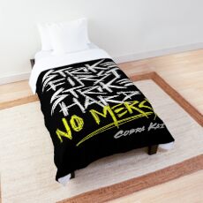 Cobra Kai Motto: Strike First Strike Hard No Mercy Comforter