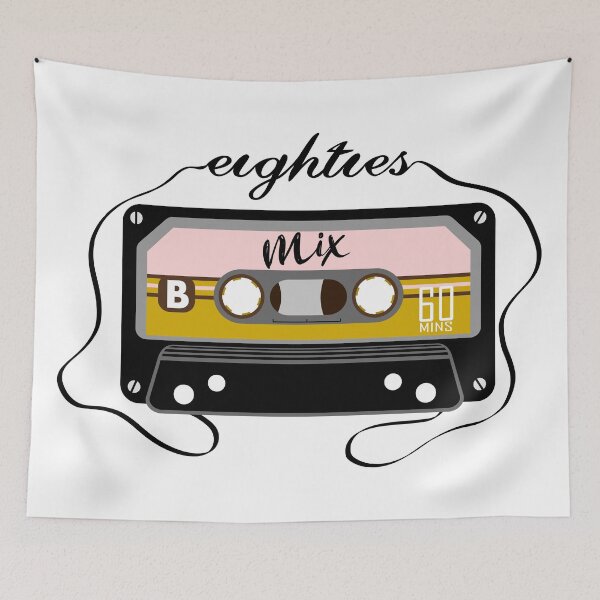 Aperçu de l'œuvre Eighties Mix Tape créée et vendue par piedaydesigns.