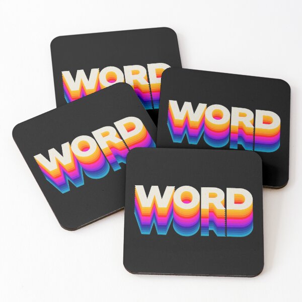 Item preview, Four Letter Words Type Design-Word designed and sold by danielliamgill.