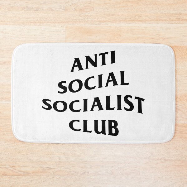 Item preview, Anti Social Socialist Club (Black on White) designed and sold by Owen Elton.