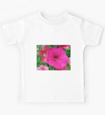 Vibrant Pink Petunia Macro Kids Tee
