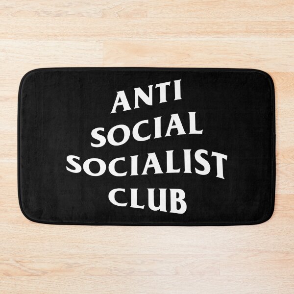 Item preview, Anti Social Socialist Club (White on Black) designed and sold by Owen Elton.