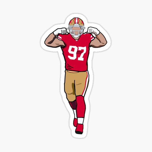 George Kittle Football Edit Tapestries 49ers - George Kittle - Sticker