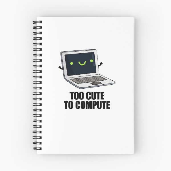 Item preview, Too Cute To Compute Funny Computer Puns  designed and sold by punnybone.