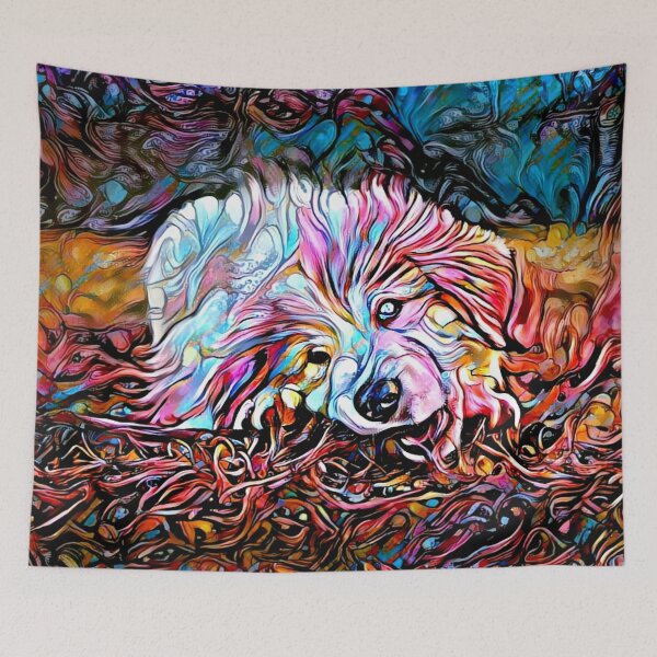 Item preview, Psychedelic Pup Portrait designed and sold by Alyxandre.