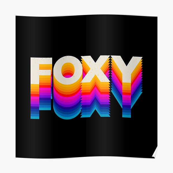Rainbow Foxy Posters Redbubble - you met fourletterwords the clothing designer roblox