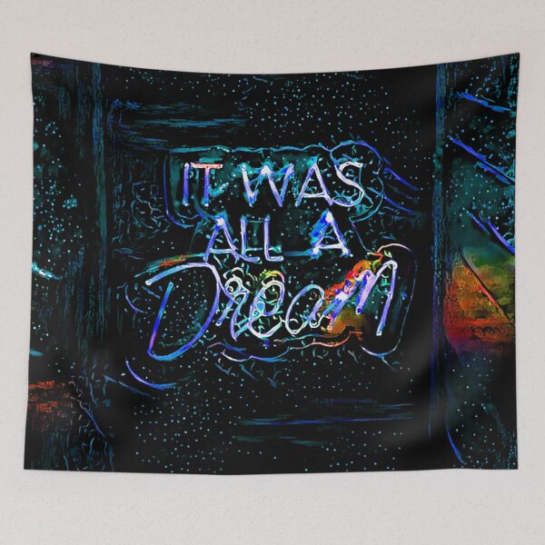 Item preview, Neon Abstract - Was all a Dream - Blue designed and sold by Alyxandre.