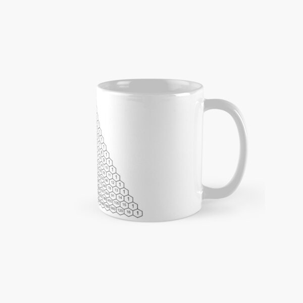 Pascal's Triangle is a triangular array of the binomial coefficients. Classic Mug