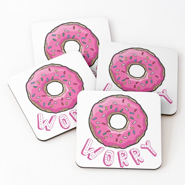 Item preview, Motivational Inspirational and Positive quote -  Donut worry typography text art by Word Fandom - wordfandom designed and sold by Kerry Pritchard.