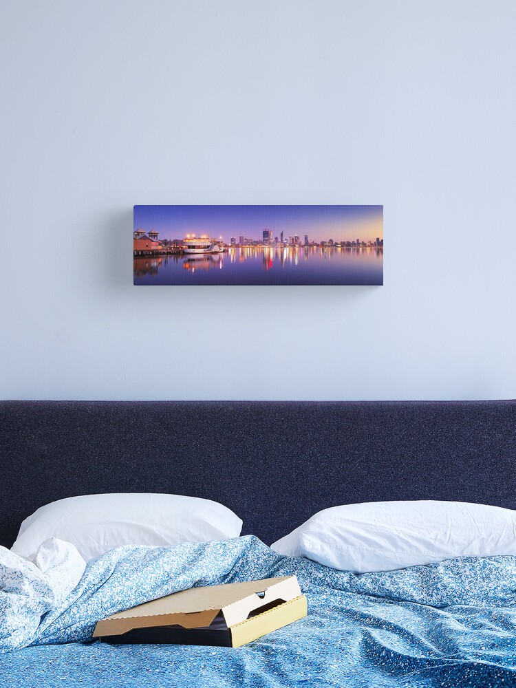 Thumbnail 1 of 3, Canvas Print, Perth Awakens, Western Australia designed and sold by Michael Boniwell.