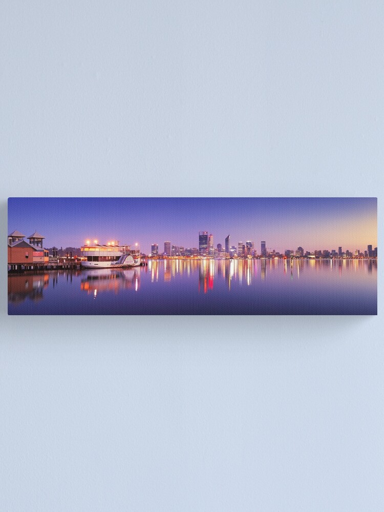 Canvas Print, Perth Awakens, Western Australia designed and sold by Michael Boniwell
