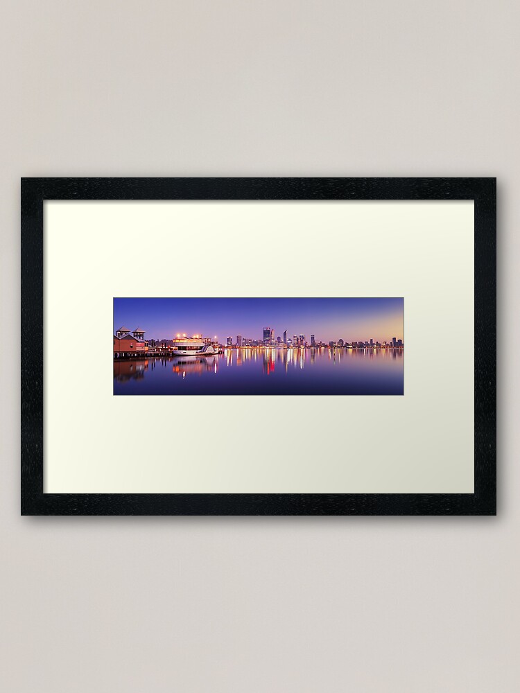 Thumbnail 1 of 7, Framed Art Print, Perth Awakens, Western Australia designed and sold by Chockstone.