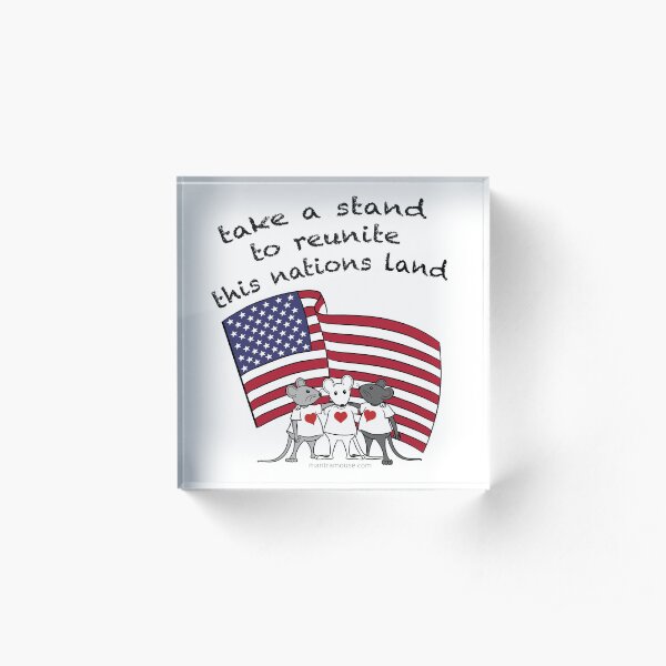 MantraMouse® Take a Stand in Color Acrylic Block