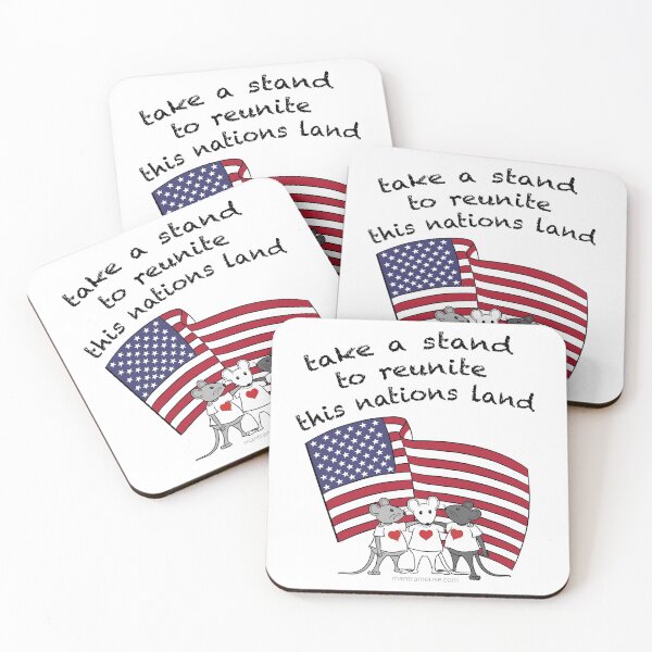 MantraMouse® Take a Stand in Color Coasters (Set of 4)