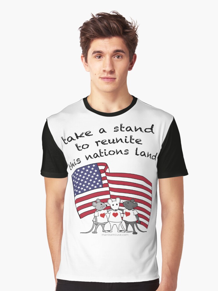 Thumbnail 1 of 5, Graphic T-Shirt, MantraMouse® Take a Stand in Color designed and sold by donnamartini.