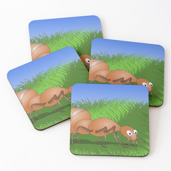 Item preview,  Ant smiling in tall green grass designed and sold by piedaydesigns.