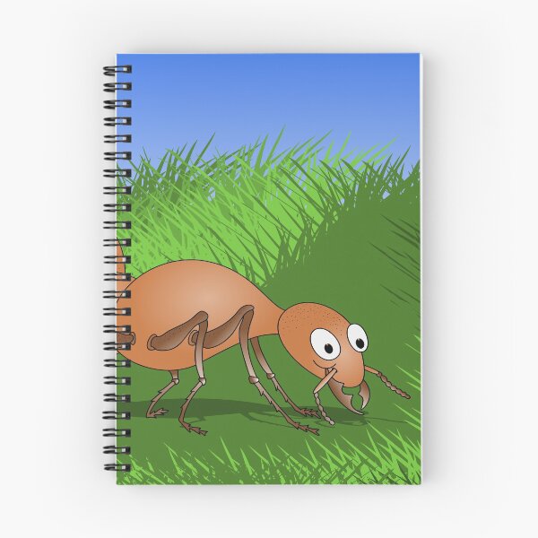 Item preview,  Ant smiling in tall green grass designed and sold by piedaydesigns.