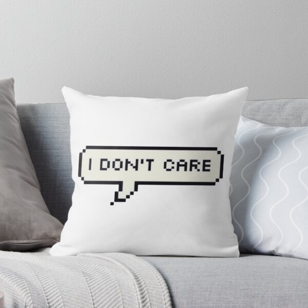 Item preview, Motivational Inspirational and Positive quote -  I don’t care typography text art by Word Fandom - wordfandom designed and sold by Kerry Pritchard.