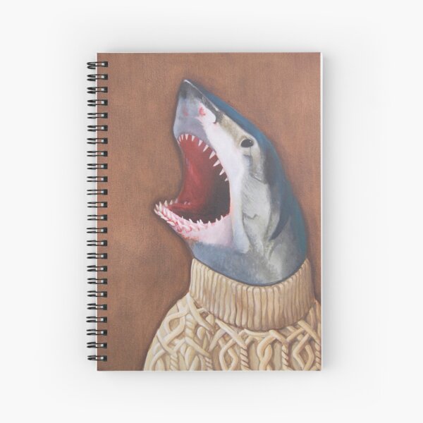 Shark in a Sweater Spiral Notebook