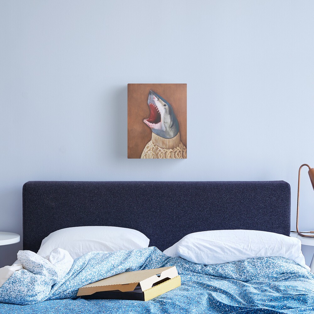 Shark in a Sweater Canvas Print