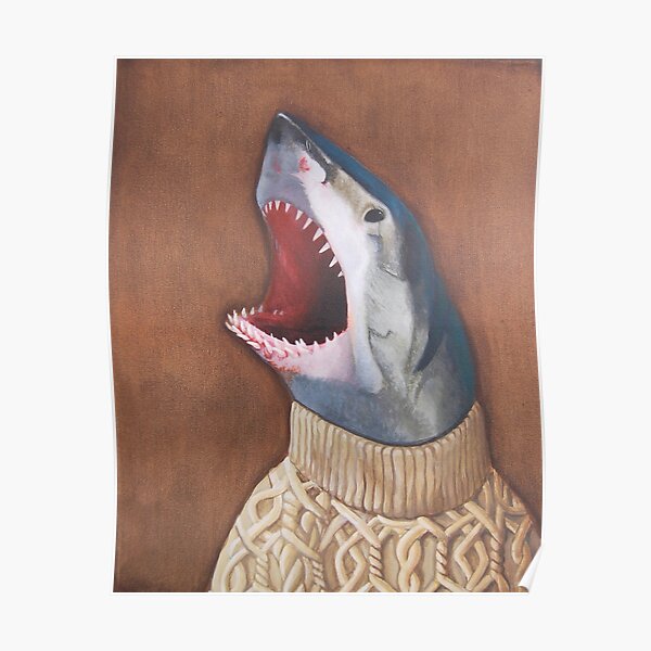 Shark in a Sweater Poster