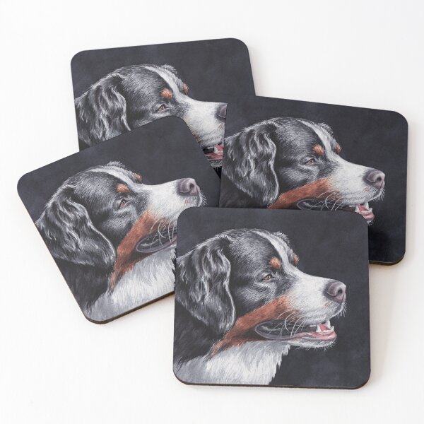 Item preview, Watercolor Bernese Montain Dog Art designed and sold by LisaCreativeLab.