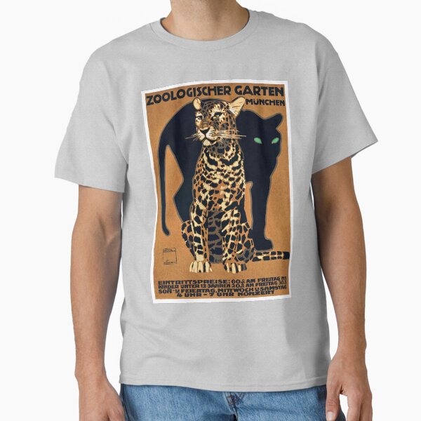 Item preview, 1912 Ludwig Hohlwein Munich Zoo Leopard And Panther Poster designed and sold by retrographics.