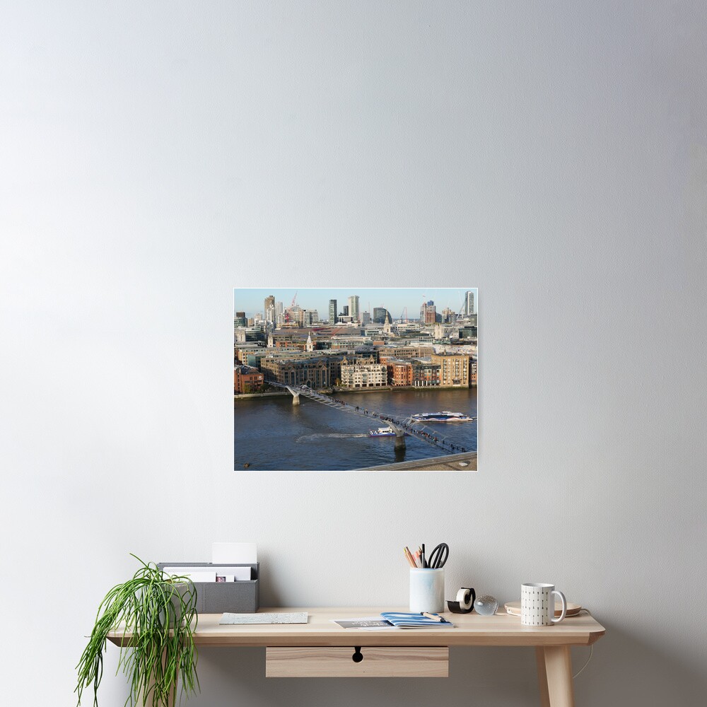 Millennium Bridge, London Poster