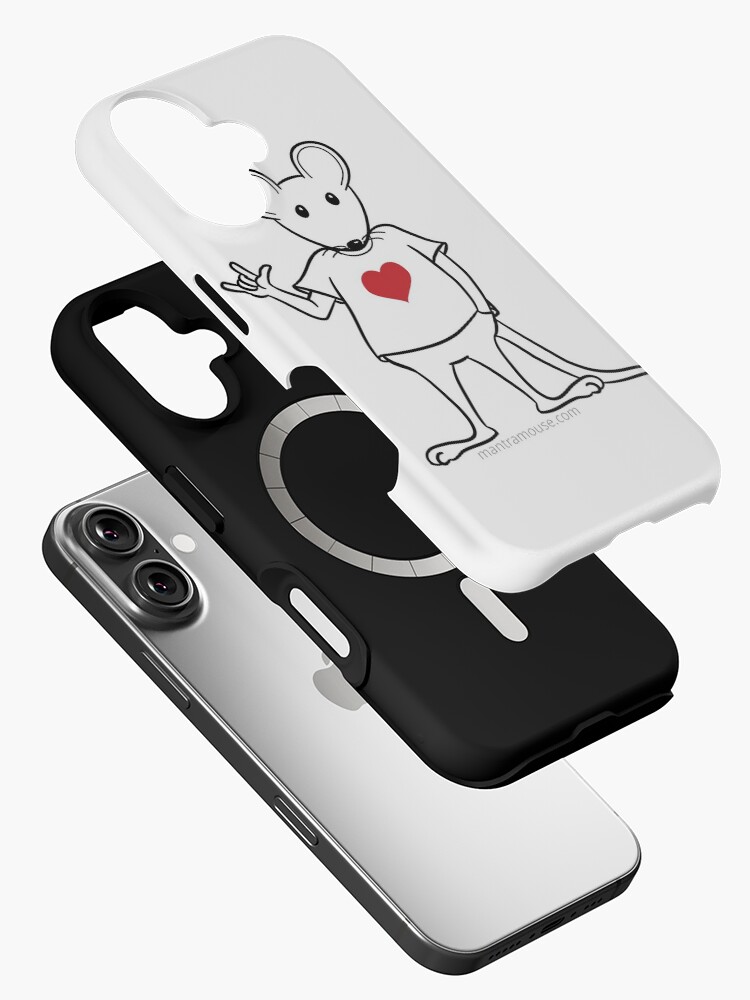 Thumbnail 2 of 4, iPhone Case, MantraMouse® with Love Sign designed and sold by donnamartini.