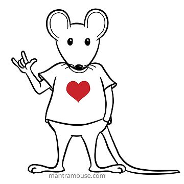 Artwork thumbnail, MantraMouse® with Love Sign by Donna Martini