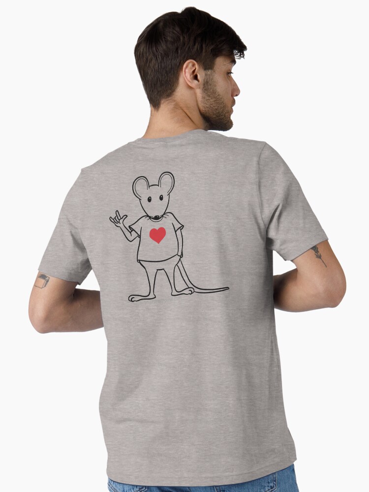 Thumbnail 1 of 7, Essential T-Shirt, MantraMouse® with Love Sign designed and sold by donnamartini.