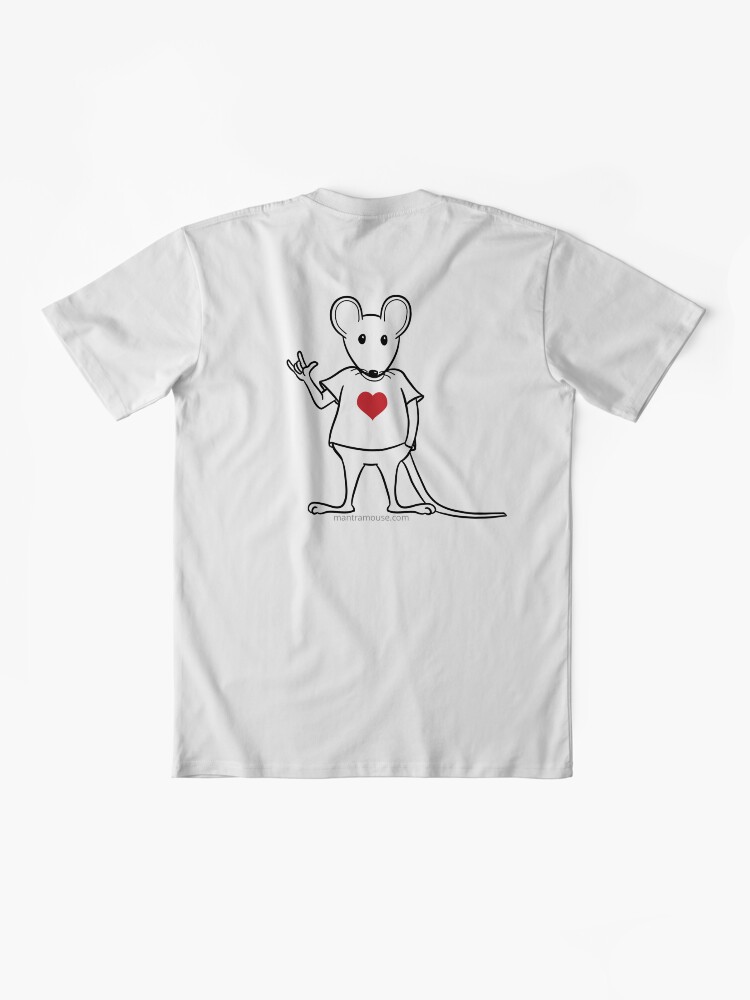Thumbnail 2 of 4, Premium T-Shirt, MantraMouse® with Love Sign designed and sold by donnamartini.