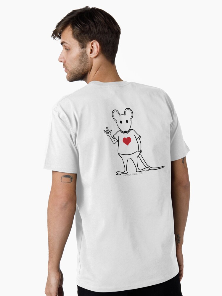 Thumbnail 1 of 4, Premium T-Shirt, MantraMouse® with Love Sign designed and sold by donnamartini.