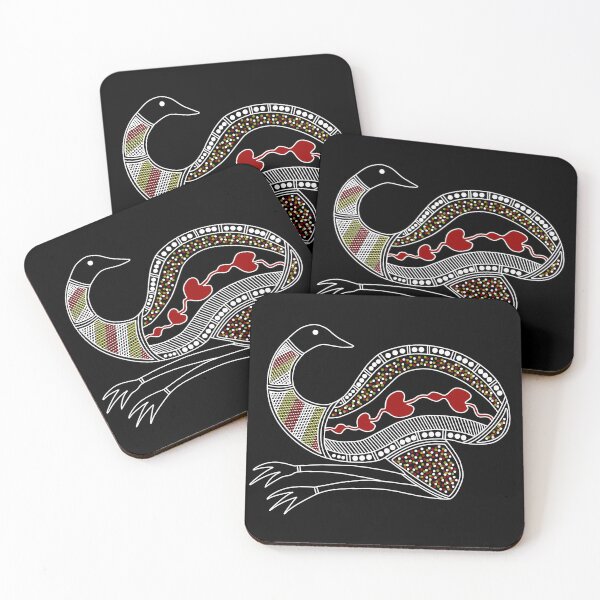 Item preview, Authentic Aboriginal Art -  - The Emu designed and sold by HogarthArts.