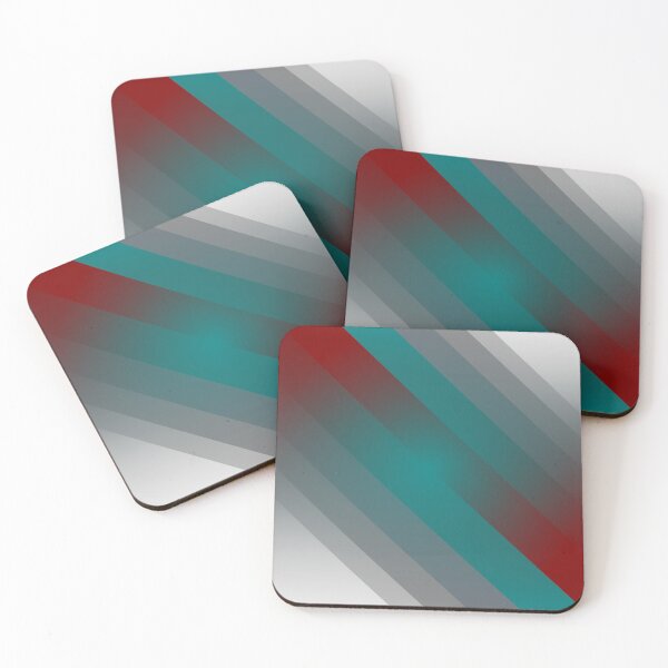 Item preview, teal burgundy gray stripes designed and sold by feiermar.