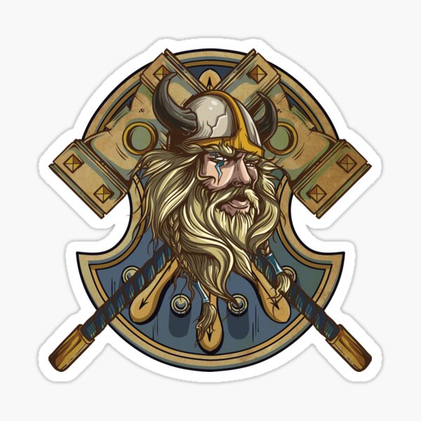 LLY-0868 Personality Car Stickers Viking Odin Modeling, 49% OFF