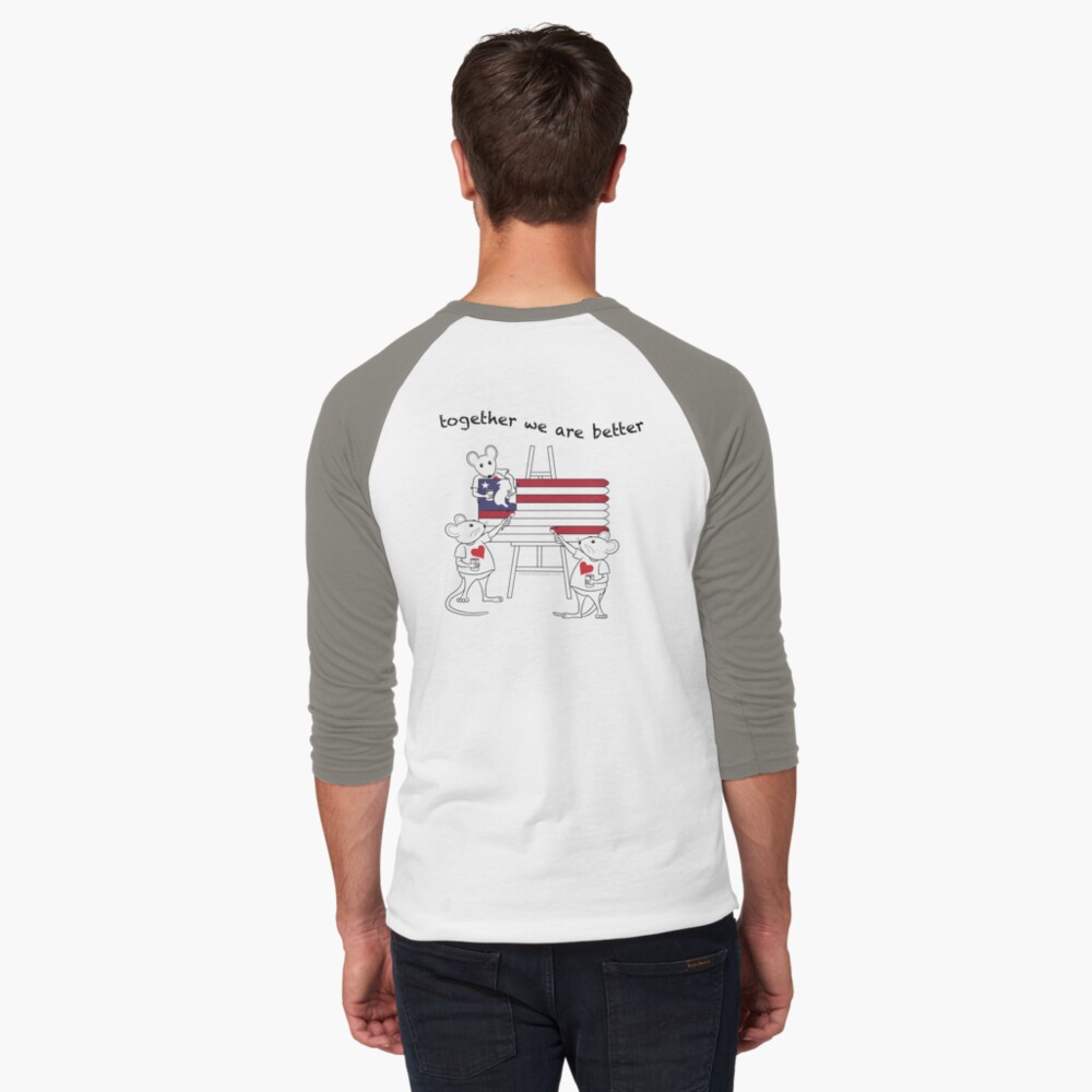 Item preview, Baseball ¾ Sleeve T-Shirt designed and sold by donnamartini.