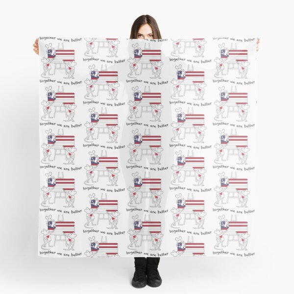 Item preview, MantraMouse® American Flag Together Cartoon designed and sold by Donna Martini.