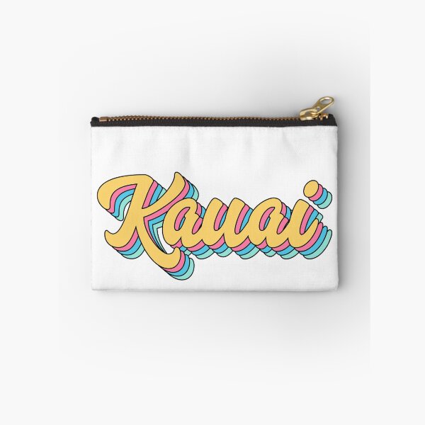 Item preview, Kauai Hawaii Retro Yellow Script designed and sold by modeoftravel.