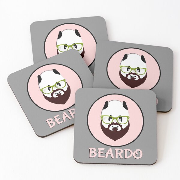 Item preview, BEARDO Panda wearing green glasses  designed and sold by piedaydesigns.